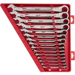 Milwaukee MAX BITE ratcheting imperial combination spanner set 15 pc (4932464996)