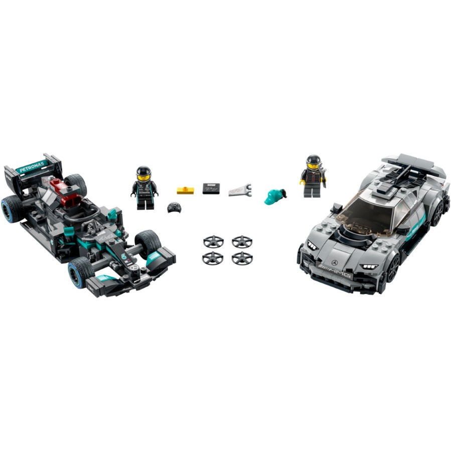 Lego Mercedes-AMG F1 W12 E Performance and Mercedes-AMG Project One 76909