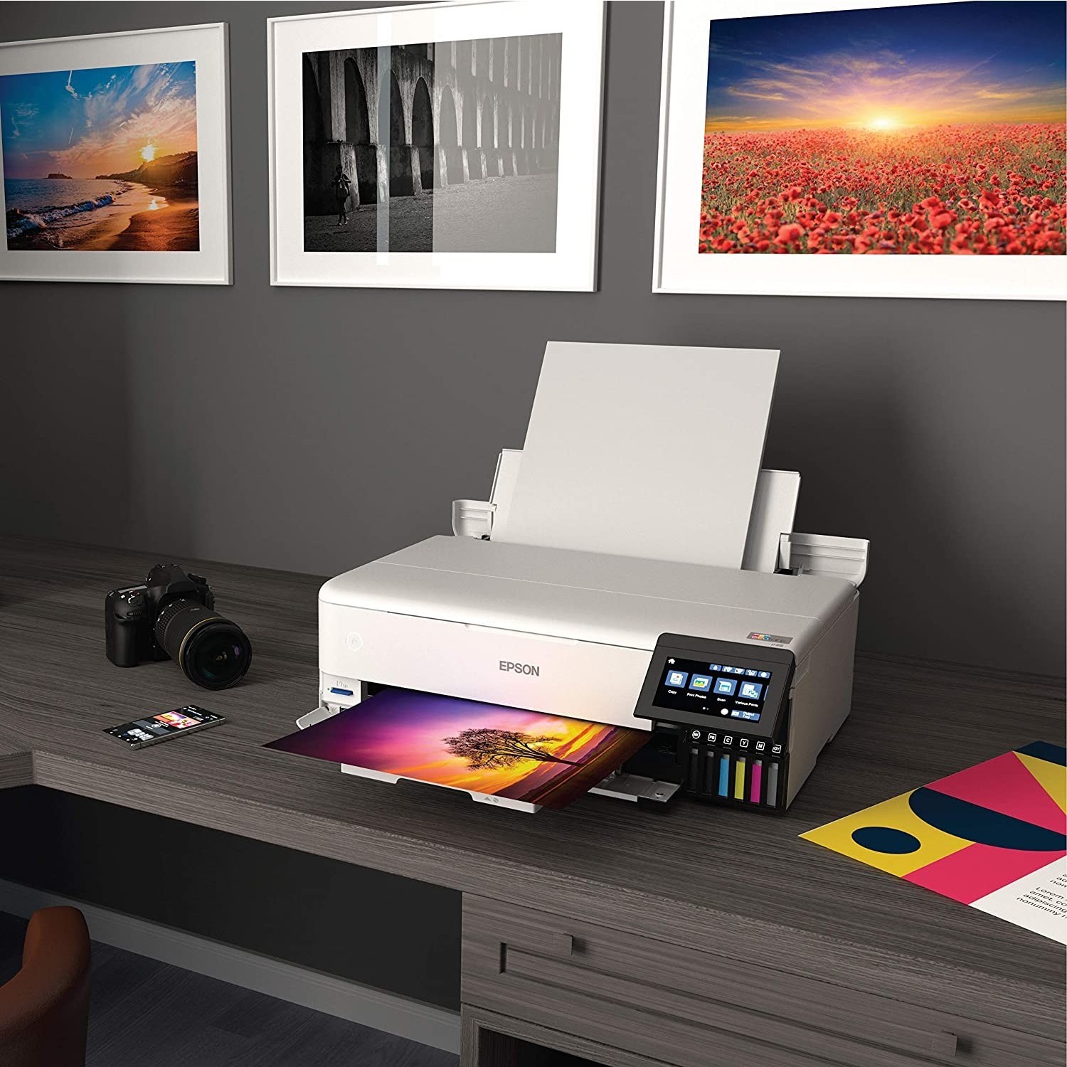 Print end r. Epson 8550. Фотопринтер Epson ECOTANK et-8550. Принтер цветной 102×152. Deli принтер цветной.