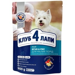 Club 4 Paws Adult Small Breeds Lamb/Rice 0.9 kg