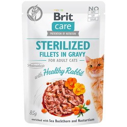 Brit Care Sterilized Fillets in Gravy with Healthy Rabbit 0.08 kg