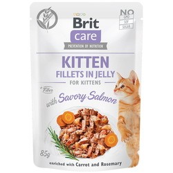 Brit Care Kitten Fillets in Jelly with Savory Salmon 0.08 kg