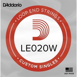 DAddario Nickel Wound Loop End Single Strings 020