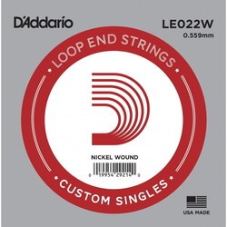 DAddario Nickel Wound Loop End Single Strings 022