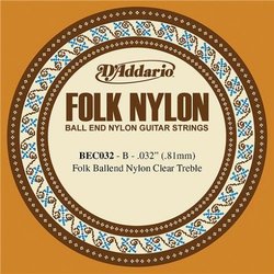 DAddario Folk Nylon Ball End Single 032