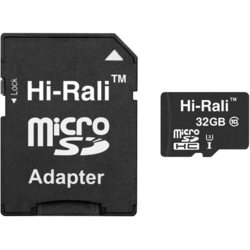 Hi-Rali microSDHC class 10 UHS-I U3 32Gb + SD adapter