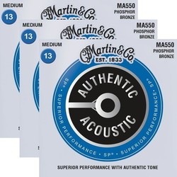 Martin Authentic Acoustic SP Phosphor Bronze 13-56 (3-Pack)