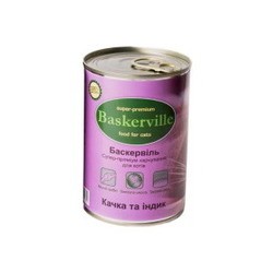 Baskerville Cat Canned with Duck/Turkey 0.4 kg