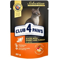 Club 4 Paws Adult Slices with Rabbit and Turkey in Gravy 1.92 kg