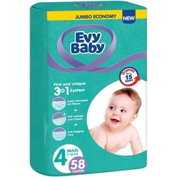 Evy Baby Diapers 4 / 58 pcs