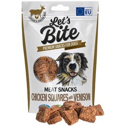 Brit Lets Bite Meat Snacks Chicken Squares/Venison 0.08 kg