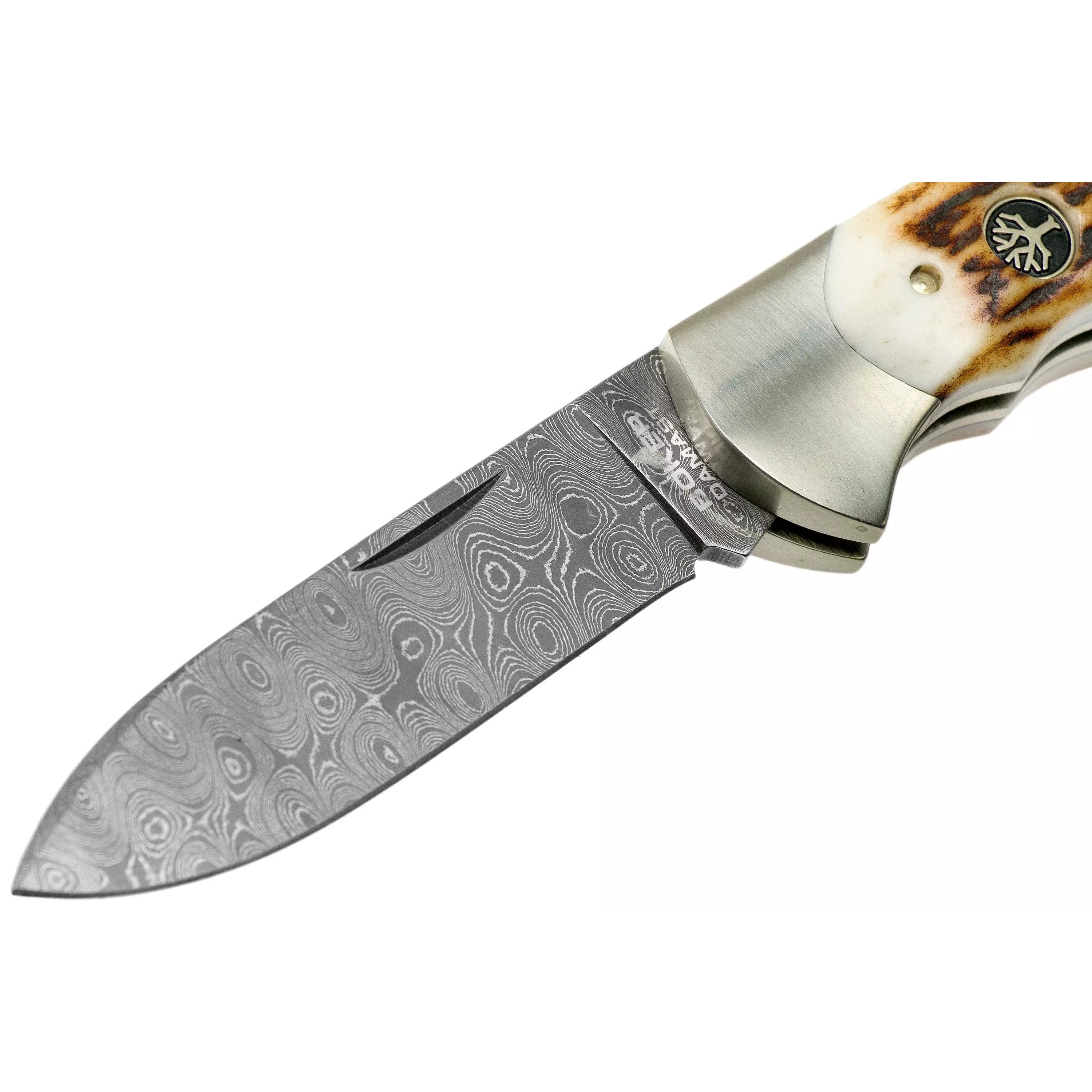 Boker Scout Spearpoint Stag Damascus