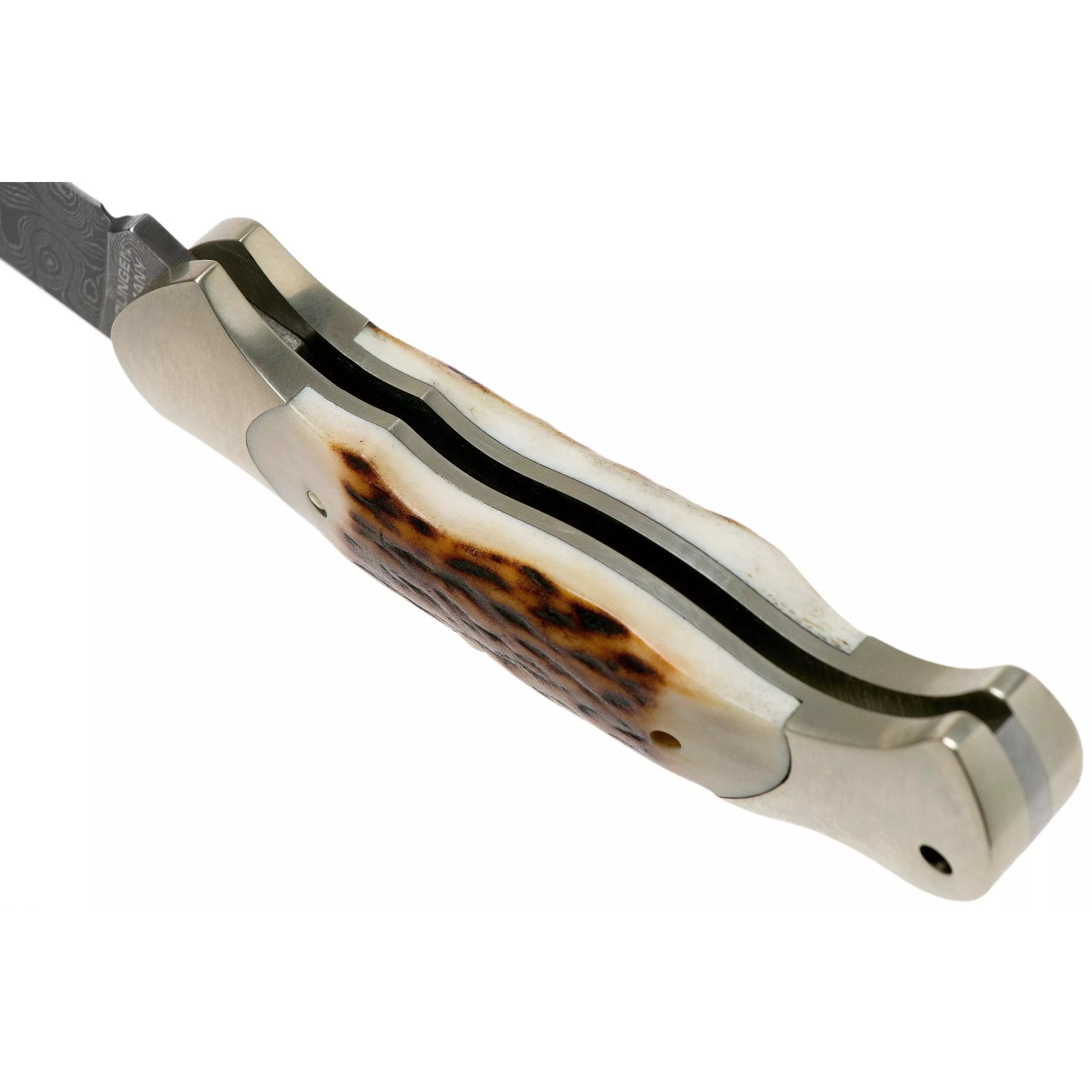 Boker Scout Spearpoint Stag Damascus