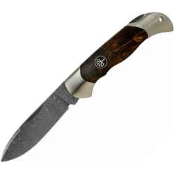 Boker Junior Scout Spearpoint Curly Birch Damascus