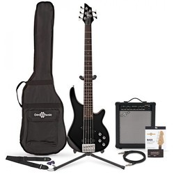 Gear4music Chicago 5 String Bass Guitar 35W Amp Pack