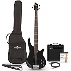 Gear4music Chicago Bass Guitar 15W Amp Pack
