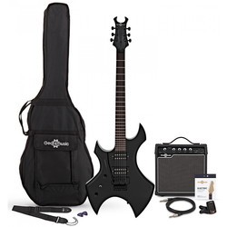 Gear4music Harlem X Left Handed Electric Guitar 15W Amp Pack