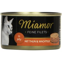 Miamor Fine Fillets in Jelly Tuna/Quail Egg 0.1 kg