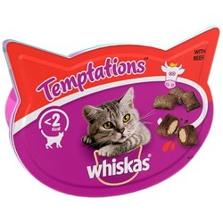 Whiskas Temptations Cat Treats with Beef 0.06 kg