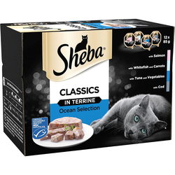 Sheba Classic in Terrine Trays Ocean Collection 1.02 kg