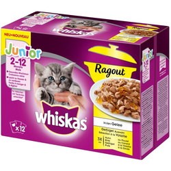 Whiskas Junior Casserole Selection Poultry in Jelly 1.02 kg