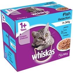 Whiskas 1+ Fish Selection in Jelly 1.2 kg