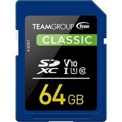 Team Group Classic SDXC Class 10 V10 UHS-1 U1 64Gb