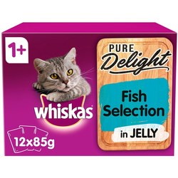 Whiskas 1+ Pure Delight Fish Selection in Jelly 1.02 kg