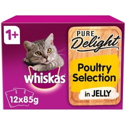 Whiskas 1+ Pure Delight Poultry Selection in Jelly 1.02 kg