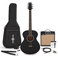 Gear4music Student Left Handed Electro Acoustic Guitar 15W Amp Pack