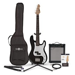 Gear4music LA Short Scale Bass Guitar 35W Amp Pack