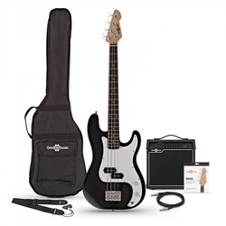 Gear4music LA Short Scale Bass Guitar 15W Amp Pack