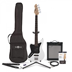 Gear4music Seattle Left Handed Bass Guitar 35W Amp Pack