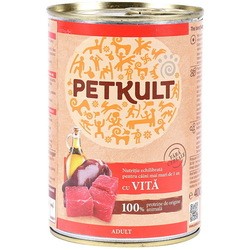 PETKULT Canned Grain Free Adult with Beef 0.8 kg