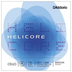 DAddario Helicore Single A Cello 1/4 Medium