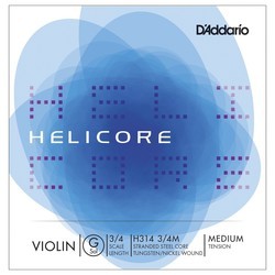 DAddario Helicore Single G Violin 3/4 Medium