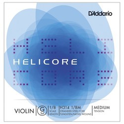 DAddario Helicore Single G Violin 1/8 Medium