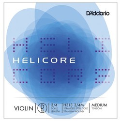 DAddario Helicore Single D Violin 3/4 Medium