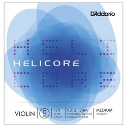DAddario Helicore Single D Violin 1/4 Medium