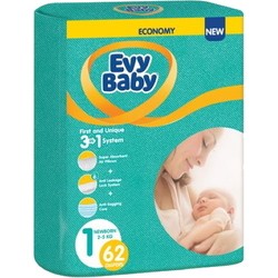 Evy Baby Diapers 1 / 62 pcs