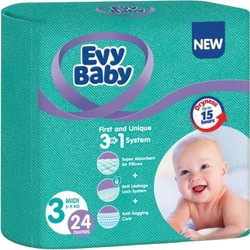 Evy Baby Diapers 3 / 24 pcs