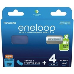 Panasonic Eneloop 4xAAA 800 mAh + case