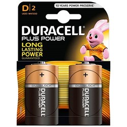 Duracell 2xD Plus Power