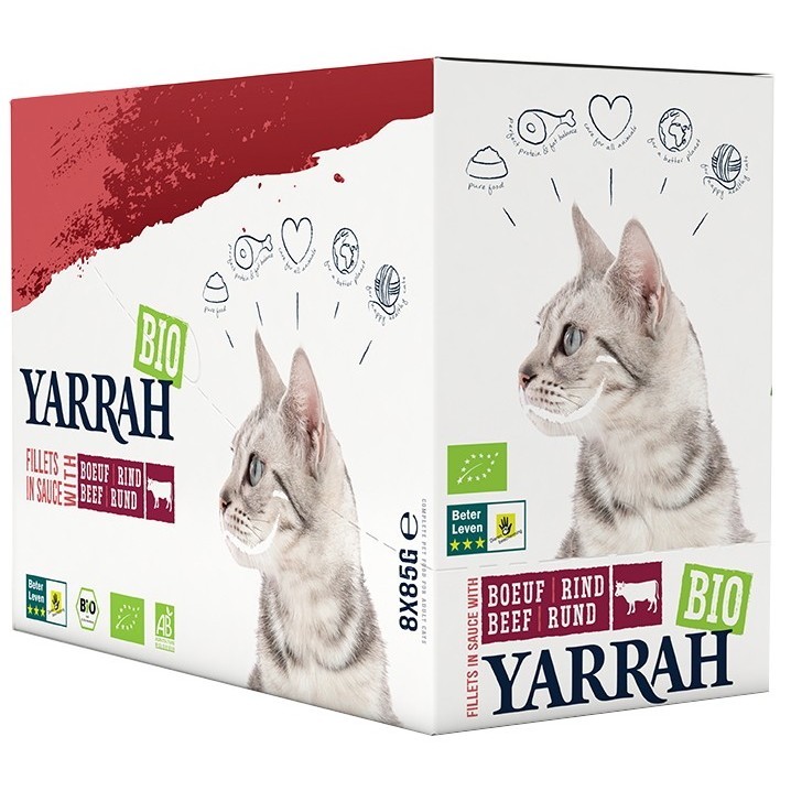 Yarrah Organic Fillets with Beef in Sauce 0.085 kg