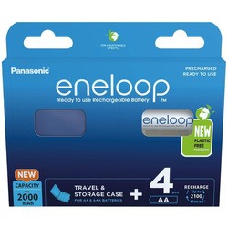 Panasonic Eneloop 4xAA 2000 mAh + case