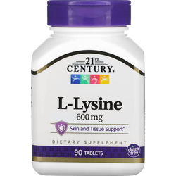 21st Century L-Lysine HCL 600 mg 90 tab