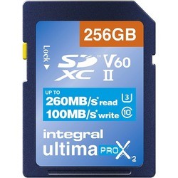 Integral UltimaPro X2 SDXC UHS-II U3 V60 256Gb