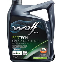 WOLF Ecotech 0W-20 SP/RC D1-3 4L