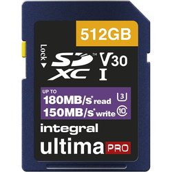 Integral Professional High Speed SDXC V30 UHS-I U3 512Gb