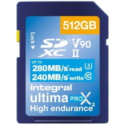 Integral UltimaPro X2 SDXC Class 10 UHS-II V90 512Gb